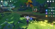 Treasure hoarders near the stone shrine in Genshin Impact (Image via HoYoverse)